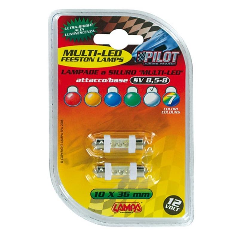 LAMPA / LAMPADE MULTI-LED SV 8,5-8 10X36 ART.58394 / LAMPADINE PER AUTO