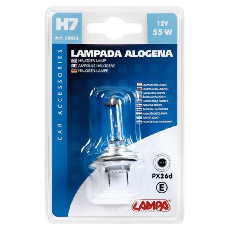 LAMPA / LAMPADA ALOGENA H7 12V 55W ART.58053 / LAMPADINE PER AUTO