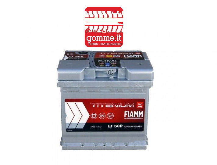 BATTERIE AUTO E MOTO FIAMM: BATTERIA FIAMM L150P 50AH  POLO POSITIVO DX H185 X L205 X P170