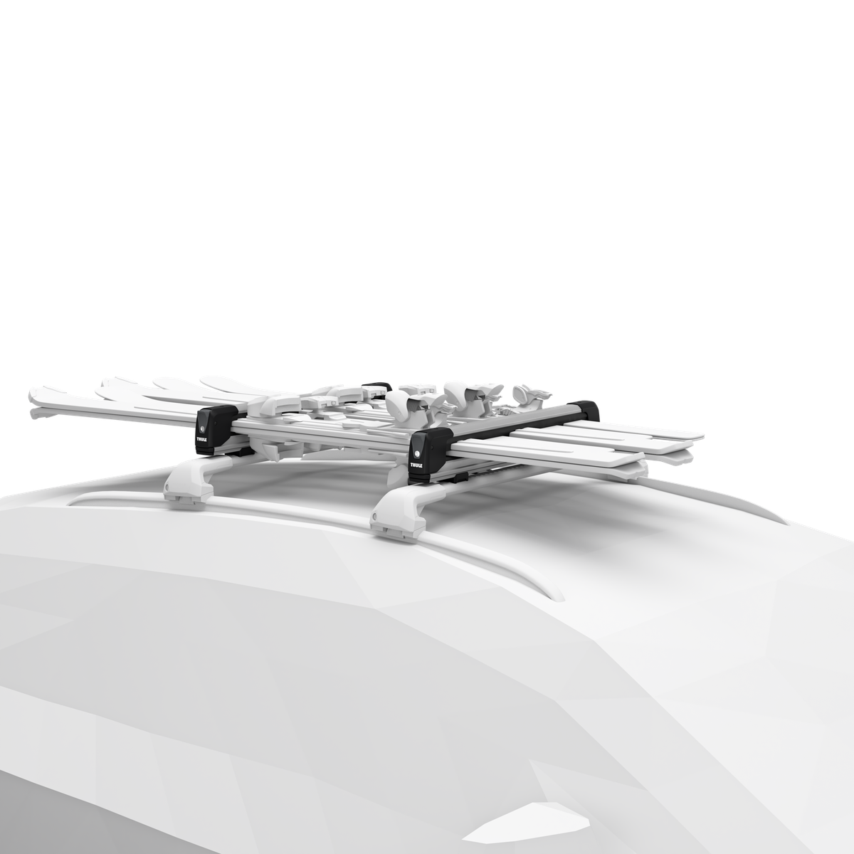 THULE / PORTASCI DA TETTO SNOWPACK EXTENDER 5 PAIA ARGENTO / PORTA SCI