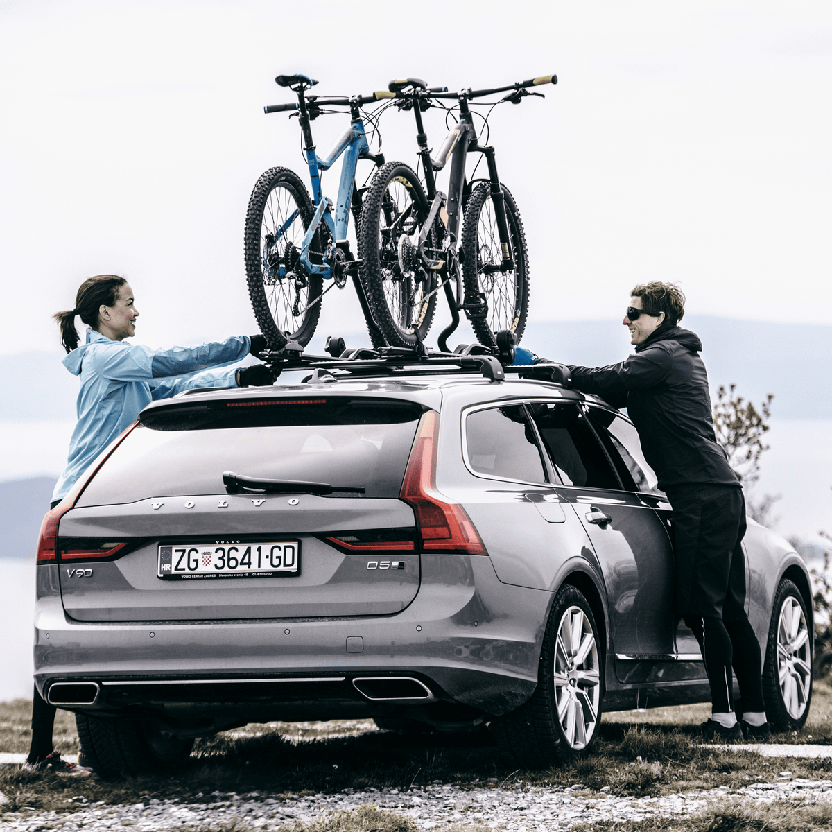 THULE / PORTABICI DA TETTO PRORIDE NERO / PORTA BICICLETTE